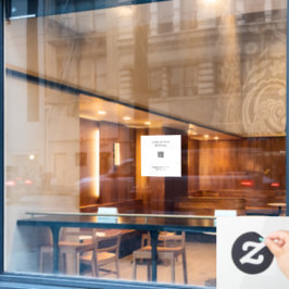 Vinilos Para Cristales Código QR Cling de ventana opaco