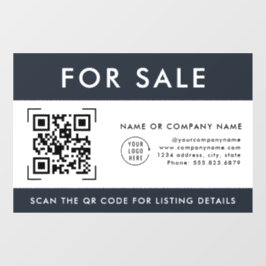 Vinilos Para Cristales Código QR de Escaneo a la Venta | Logotipo Empresa