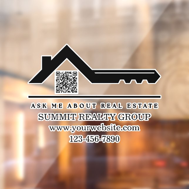 Vinilos Para Cristales Código QR de Marketing Inmobiliario Moderno (Hoja 2)