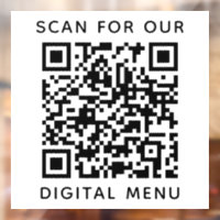Código QR de menú digital empresarial profesional
