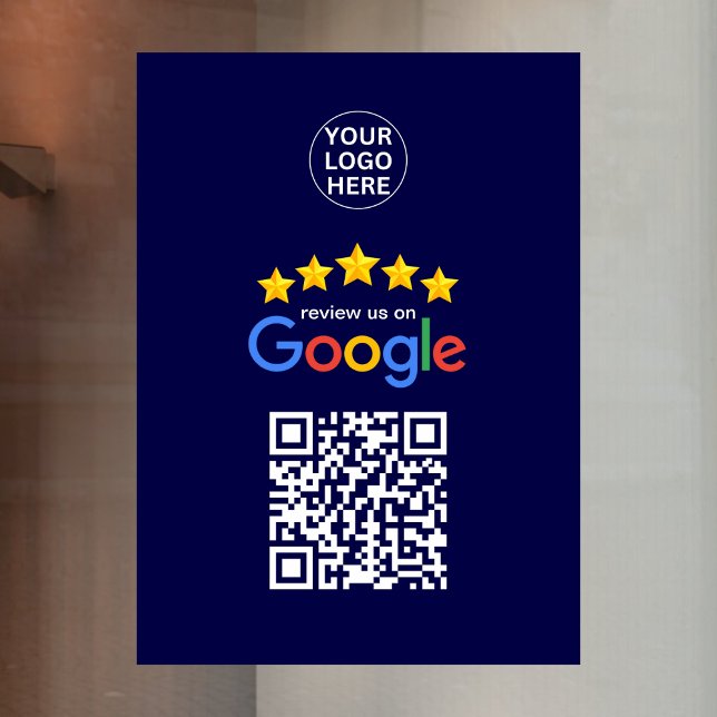 Vinilos Para Cristales Código QR de reseñas de Google Business 5 estrella (Subido por el creador)