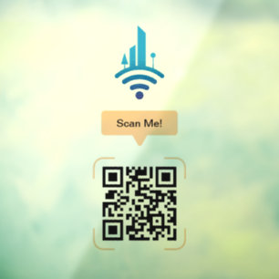 Vinilos Para Cristales Código QR de Wi-Fi gratuito simple