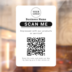 Vinilos Para Cristales Código QR del enlace de reseñas de Google Reviews
