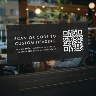 Vinilos Para Cristales Código QR Escanearme Moderna promoción de estilo