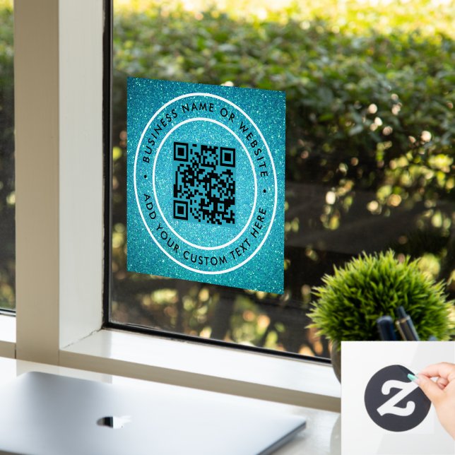 Vinilos Para Cristales Código QR | Moderno Estilo Escaneable (Oficina)