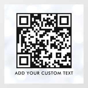 Vinilos Para Cristales Código QR   Moderno Simple Elegante Escaneable 