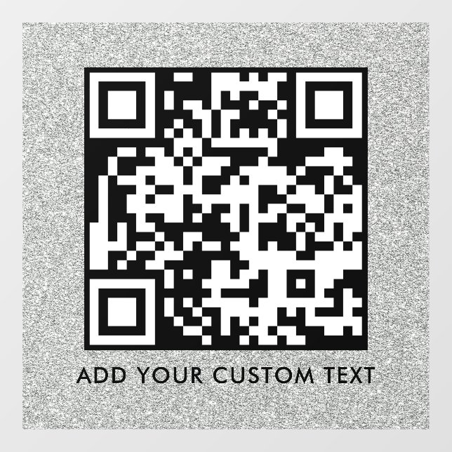 Vinilos Para Cristales Código QR | Moderno Simple y Elegante Escaneable  (Hoja)