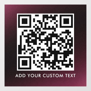 Vinilos Para Cristales Código QR   Moderno Simple y Elegante Escaneable 