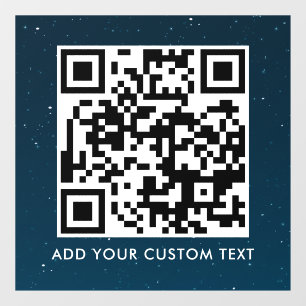 Vinilos Para Cristales Código QR   Moderno Simple y Elegante Escaneable 