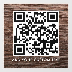 Vinilos Para Cristales Código QR Moderno Simple y Elegante Escaneable