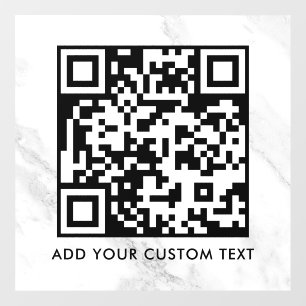Vinilos Para Cristales Código QR   Moderno Simple y Elegante Escaneable 