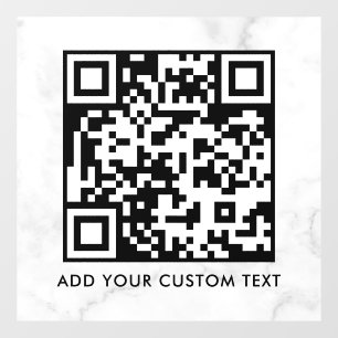 Vinilos Para Cristales Código QR   Moderno Simple y Elegante Escaneable 