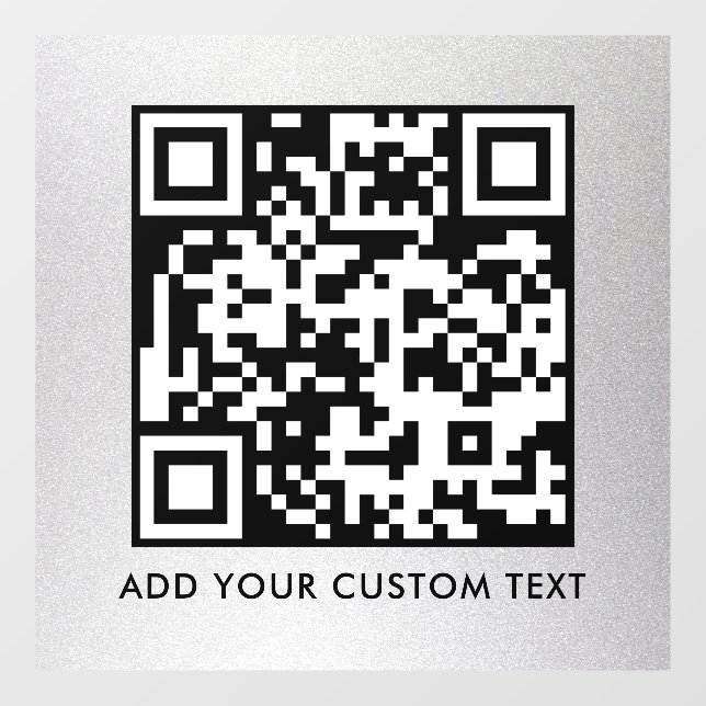 Vinilos Para Cristales Código QR | Moderno Simple y Elegante Escaneable  (Hoja)