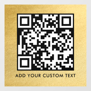 Vinilos Para Cristales Código QR Moderno Simple y Elegante Escaneable
