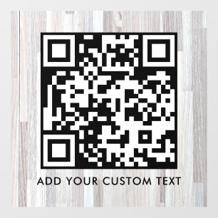 Vinilos Para Cristales Código QR Moderno Simple y Elegante Escaneable