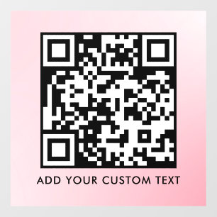 Vinilos Para Cristales Código QR Moderno Simple y Elegante Escaneable