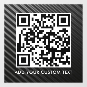 Vinilos Para Cristales Código QR   Moderno Simple y Elegante Escaneable 