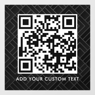 Vinilos Para Cristales Código QR Moderno Simple y Elegante Escaneable