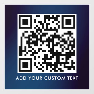 Vinilos Para Cristales Código QR   Moderno Simple y Elegante Escaneable 