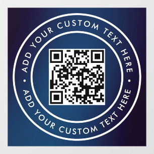 Vinilos Para Cristales Código QR   Moderno Simple y Elegante Escaneable