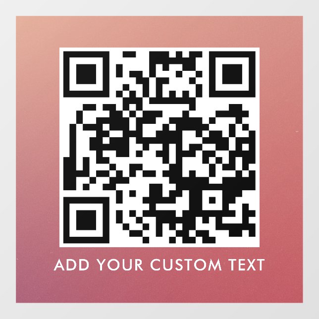 Vinilos Para Cristales Código QR | Moderno Simple y Elegante Escaneable  (Hoja)