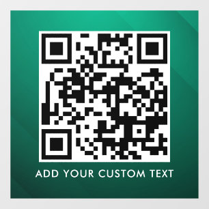 Vinilos Para Cristales Código QR Moderno Simple y Elegante Escaneable