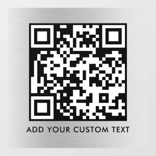 Vinilos Para Cristales Código QR Moderno Simple y Elegante Escaneable