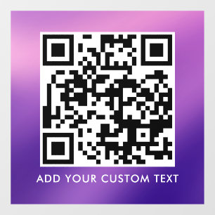 Vinilos Para Cristales Código QR   Moderno Simple y Elegante Escaneable 