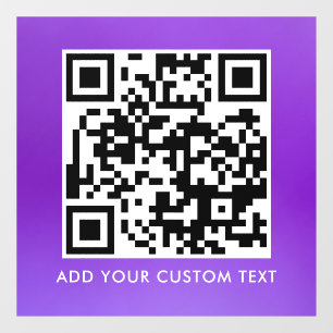 Vinilos Para Cristales Código QR Moderno Simple y Elegante Escaneable