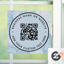 Código QR | Negocio Minimal Escaneable Redondo