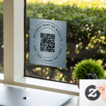 Código QR | Negocio Minimalista Escaneable Redondo