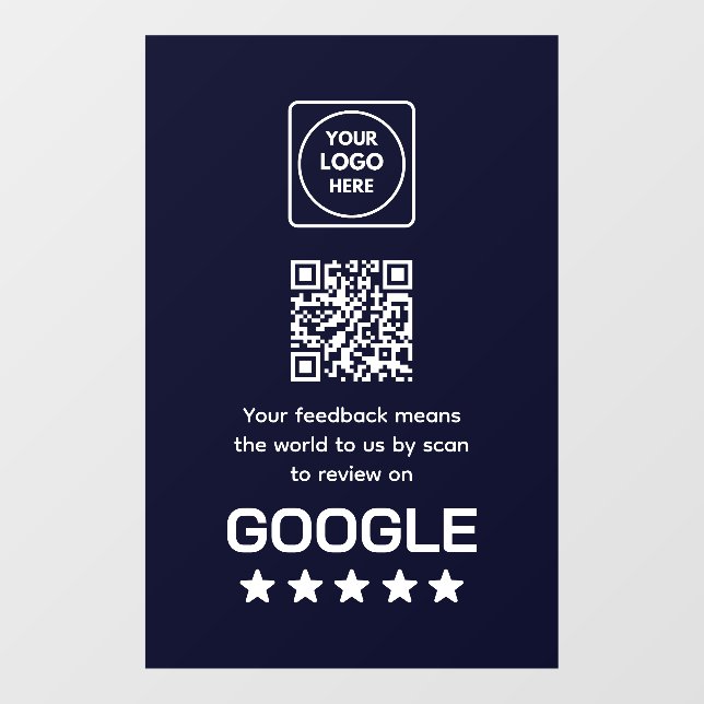 Vinilos Para Cristales Código QR personalizado de la Marina | Visualizaci (Hoja)