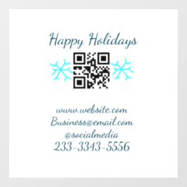 Vinilos Para Cristales código QR personalizado simple agrega el texto de 