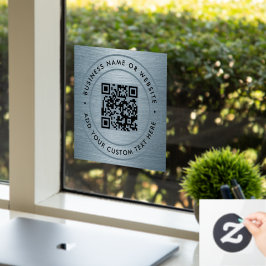 Vinilos Para Cristales Código QR | Redondo escaneable minimalista empresa