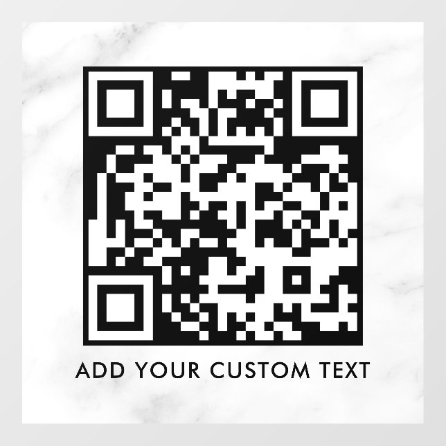 Vinilos Para Cristales Código QR | Simple Moderno Elegante Escaneable (Hoja)