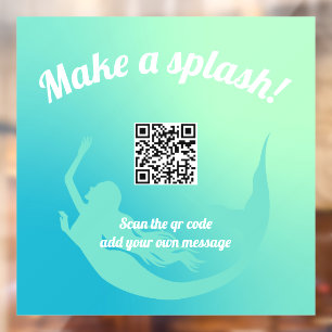 Vinilos Para Cristales Código Qr Sirena Hacer Un Llamado A La Ventana Spl