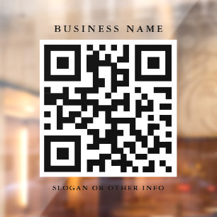 Vinilos Para Cristales Código QR Ventana de trabajo simple