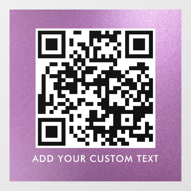 Vinilos Para Cristales Código QR | Ventana escaneable moderna y simple es (Hoja)
