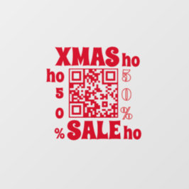 Vinilos Para Cristales Código QR VENTAS NAVIDAD je je je 50%  