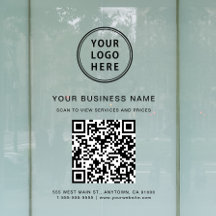 Código QR y logotipo de la empresa
