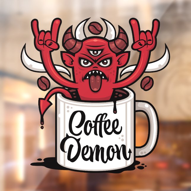 Vinilos Para Cristales Coffee Demon (Hoja 2)