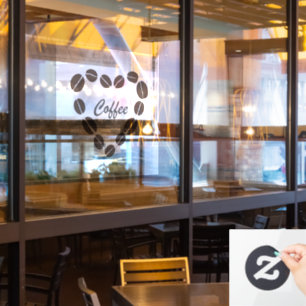 Vinilos Para Cristales Coffee Love Coffee Bean Heart