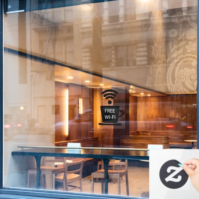 Vinilos Para Cristales Coffeeshop Wi-Fi gratuito (Ventana de cafetería)