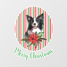 Collie de borde acuarela con Personalizado de poin