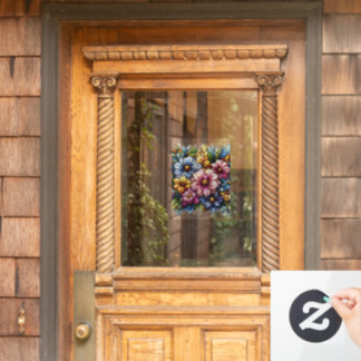 Vinilos Para Cristales Colorido bonito Flores Ventana Lluvia