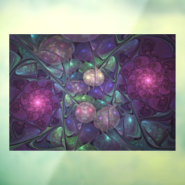 Vinilos Para Cristales Colorido Glittering Moderno Resumen Arte Fractal