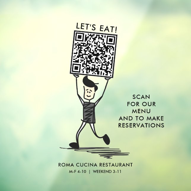 Vinilos Para Cristales Comamos Código QR (Hoja 3)