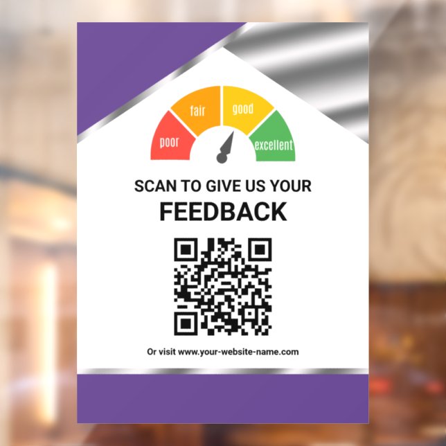 Vinilos Para Cristales Comentarios de Clientes con Código QR sin Contacto (Hoja 2)