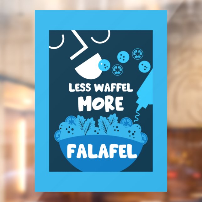 Vinilos Para Cristales Comida callejera de Falafel (Hoja 2)