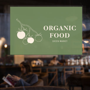 Vinilos Para Cristales Comida ecológica moderna